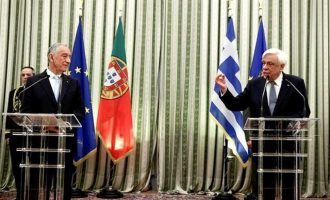 Ο πρόεδρος της Πορτογαλίας έδωσε συγχαρητήρια σε Παυλόπουλο για την έξοδο από τα μνημόνια