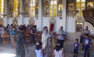 Οι Μελχίτες της Συρίας ξεκίνησαν την αναστήλωση της εκκλησίας του Αγίου Γεωργίου που έκαψαν οι τζιχαντιστές