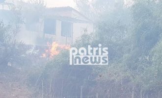 Πύρινη λαίλαπα στην Ηλεία – Πληροφορίες ότι καίγονται σπίτια (βίντεο)