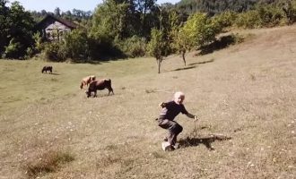 Τούρκος βοσκός δεν είχε ξαναδεί ποτέ ντρον και έτρεξε να σωθεί (βίντεο)