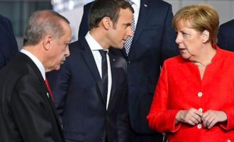 Μακρόν και Μέρκελ συμμετέχουν σε Σύνοδο Κορυφής για τη Συρία με τον τζιχαντιστή Ερντογάν – Η ντροπή της Ευρώπης