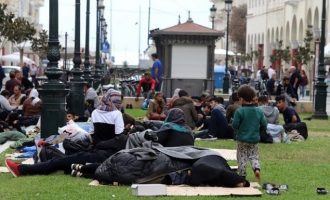 Προσφυγικός καταυλισμός η Πλατεία Αριστοτέλους στη Θεσσαλονίκη