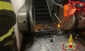 Κατέρρευσαν οι κυλιόμενες σκάλες στο Μετρό της Ρώμης – 20 τραυματίες (βίντεο)