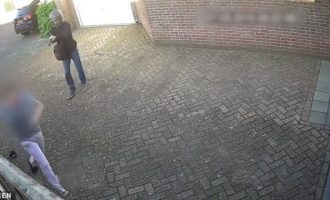 Την πυροβόλησαν την ώρα που έβγαζε τα σκουπίδια της μέρα μεσημέρι στην Ολλανδία (βίντεο)
