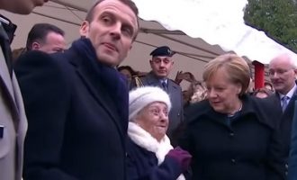 Mία γιαγιά 100 ετών μπέρδεψε τη Μέρκελ με την Μπριζίτ Μακρόν (βίντεο)