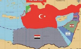 Η Τουρκία ονόμασε «γαλάζια πατρίδα» την ΑΟΖ μεταξύ Ελλάδας, Κύπρου και Αιγύπτου και απειλεί με πόλεμο