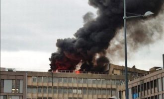 Μεγάλη φωτιά μετά από έκρηξη στο Πανεπιστήμιο της Λυών στη Γαλλία (βίντεο)