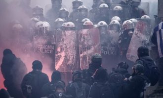 Επεισόδια στο συλλαλητήριο: Πάνω από 86 σάκους απορριμμάτων γέμισαν τα «πολεμοφόδια»