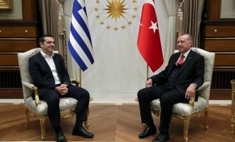 Ολοκληρώθηκε η συνάντηση Ερντογάν-Τσίπρα – Συνομιλούσαν για πάνω από δύο ώρες