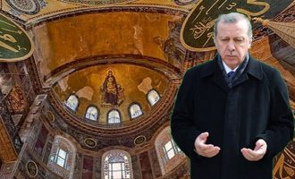 Ο βάρβαρος Ερντογάν θα κάνει «αρχιτεκτονικές παρεμβάσεις» στην Αγία Σοφία