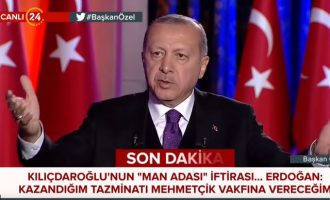 Η Ελλάδα φοβήθηκε την Τουρκία με τη «Γαλάζια Πατρίδα» λέει ο Ερντογάν