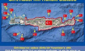 «Η Κρήτη κατά 3/4 ανήκει στην Τουρκία» λέει ο Σαϊγκί Οζτούρκ