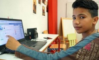 13χρονος πρόσφυγας από την Παλαιστίνη διδάσκει ελληνικά μέσω Facebook