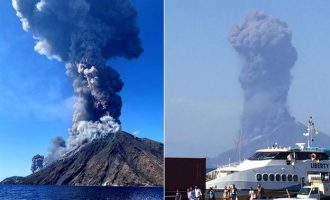 Εξερράγη το ηφαίστειο Στρόμπολι στην Ιταλία – Τουρίστες έπεφταν στη θάλασσα