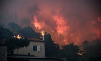 Εύβοια: Αντιπυρικές ζώνες για να περιοριστούν τα μέτωπα της τεράστιας φωτιάς – Εκκενώνεται χωριό (βίντεο)