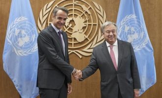 Τι συζήτησε ο Μητσοτάκης με τον Γενικό Γραμματέα του ΟΗΕ