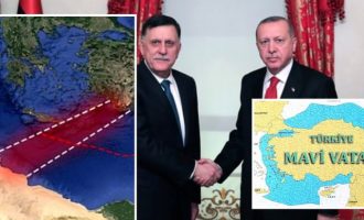 Ο Ερντογάν συμφώνησε με τους υπό κατάρρευση τζιχαντιστές της Λιβύης οριοθέτηση ΑΟΖ