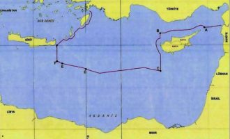 Τούρκος αξιωματούχος ανάρτησε χάρτη με την τουρκική θάλασσα στην Αν. Μεσόγειο