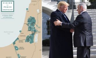 Λύση δύο κρατών, Ισραήλ και Παλαιστίνη, πρότεινε ο Τραμπ – Δείτε τον χάρτη