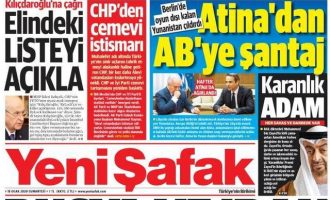 «Yeni Safak»: Η Αθήνα εκβιάζει την Ευρώπη – Παρεμβαίνει στη Διάσκεψη με τον Χαφτάρ