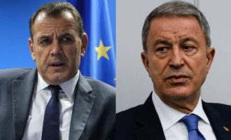 Μίλησαν τηλεφωνικά Παναγιωτόπουλος-Ακάρ ενώ ο Ερντογάν υπονόησε συμφωνία για «γκρίζες ζώνες»