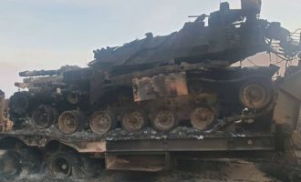 Ιντλίμπ: Το συριακό πυροβολικό διέλυσε τουρκικό τανκ «Leopard» (φωτο)