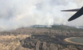 Καίγεται το δάσος στο Τσερνόμπιλ – Αύξηση της ραδιενέργειας