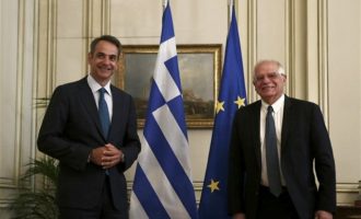 Μητσοτάκης- Μπορέλ: Τα ελληνικά σύνορα φυλλάσσονται με αποφασιστικότητα