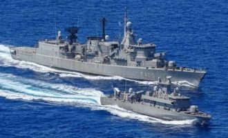 Αποπλέουν τρία πλοία του Πολεμικού Ναυτικού μετά τις απειλές Ερντογάν για γεωτρήσεις
