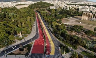 Μεγάλος Περίπατος της Αθήνας: Πρεμιέρα με πεζούς και ποδηλάτες στη νέα λεωφόρο Βασιλίσσης Όλγας