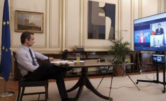 Ο Μητσοτάκης σε τηλεδιάσκεψη με Μακρόν και Τραμπ για τον Λίβανο