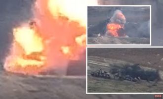 Οι Αρμένιοι «καίνε» για δεύτερη ημέρα τους Αζέρους Τούρκους στο Αρτσάχ (τρία βίντεο)