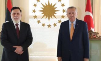 Ο Τουρκολίβυος Σαράτζ συναντήθηκε «κεκλεισμένων των θυρών» με τον Ερντογάν