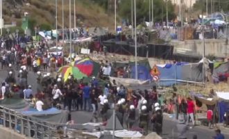 Λέσβος: Σε καταυλισμό προσωρινής διαμονής στο Καρά Τεπέ πρόσφυγες και μετανάστες