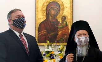 Πόμπεο σε Βαρθολομαίο: Το Οικουμενικό Πατριαρχείο είναι βασικός εταίρος
