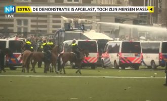 Διαδήλωση στο Άμστερνταμ κατά της καραντίνας – Κανείς δεν φορούσε μάσκα (βίντεο)