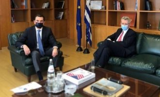 Συνάντηση Σκρέκα-Πάιατ: «Η συνεργασία Ελλάδας-ΗΠΑ στην ενέργεια αποτελεί εχέγγυο για ασφάλεια και σταθερότητα»