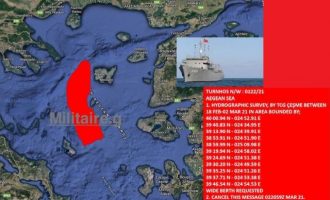 Η Τουρκία βγάζει το ωκεανογραφικό «Τσεσμέ» στο Αιγαίο