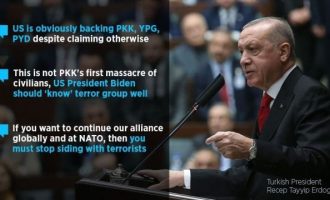 Σε νευρικό κλονισμό ο Ερντογάν: Για να συγκαλύψει την εισβολή φιάσκο στο ιρακινό Κουρδιστάν κατηγορεί τις ΗΠΑ ότι υποστηρίζουν τρομοκράτες