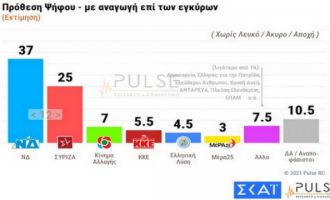 Δημοσκόπηση Pulse: 12 μονάδες μπροστά η Ν.Δ. – Τι λένε για ελληνοτουρκικά και Μπάιντεν