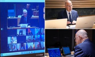 Ο Νίκος Δένδιας συμμετείχε από το Ισραήλ στην τηλεδιάσκεψη των Ευρωπαίων ΥΠΕΞ – Τι δήλωσε στους δημοσιογράφους