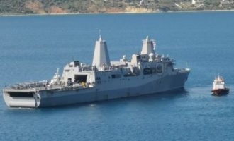 Το «θηρίο» ελικοπτεροφόρο «USS Iwo Jima» στη Σούδα