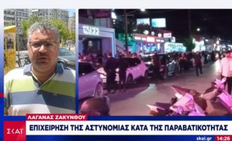 Ο Χρυσοχοΐδης κλείνει τον κεντρικό δρόμο του Λαγανά στη Ζάκυνθο