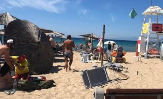 Χαλικιδική: Ανεμοστρόβιλος χτύπησε παραλία – Τραυματίστηκαν λουόμενοι