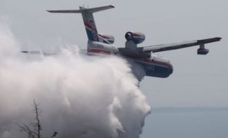 Το πυροσβεστικό Beriev έχασε τον ένα κινητήρα του εν πτήσει – Καθηλωμένο στην Ελευσίνα