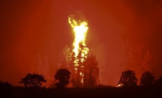 Αναζωπυρώσεις της φωτιάς σε Βόρεια Εύβοια και Γορτυνία