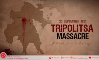 Η Τουρκία θυμήθηκε τη σφαγή της Τριπολιτσάς το 1821