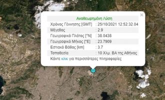 Σεισμός αισθητός στην Αττική – Επίκεντρο κάτω από το «The Mall»