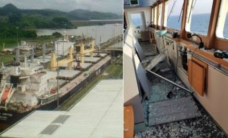 Τουρκικό πλοίο χτυπήθηκε από βόμβα ανοιχτά της Οδησσού