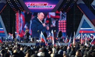 Διακόπηκε στον αέρα ομιλία του Πούτιν για τον πόλεμο στην Ουκρανία